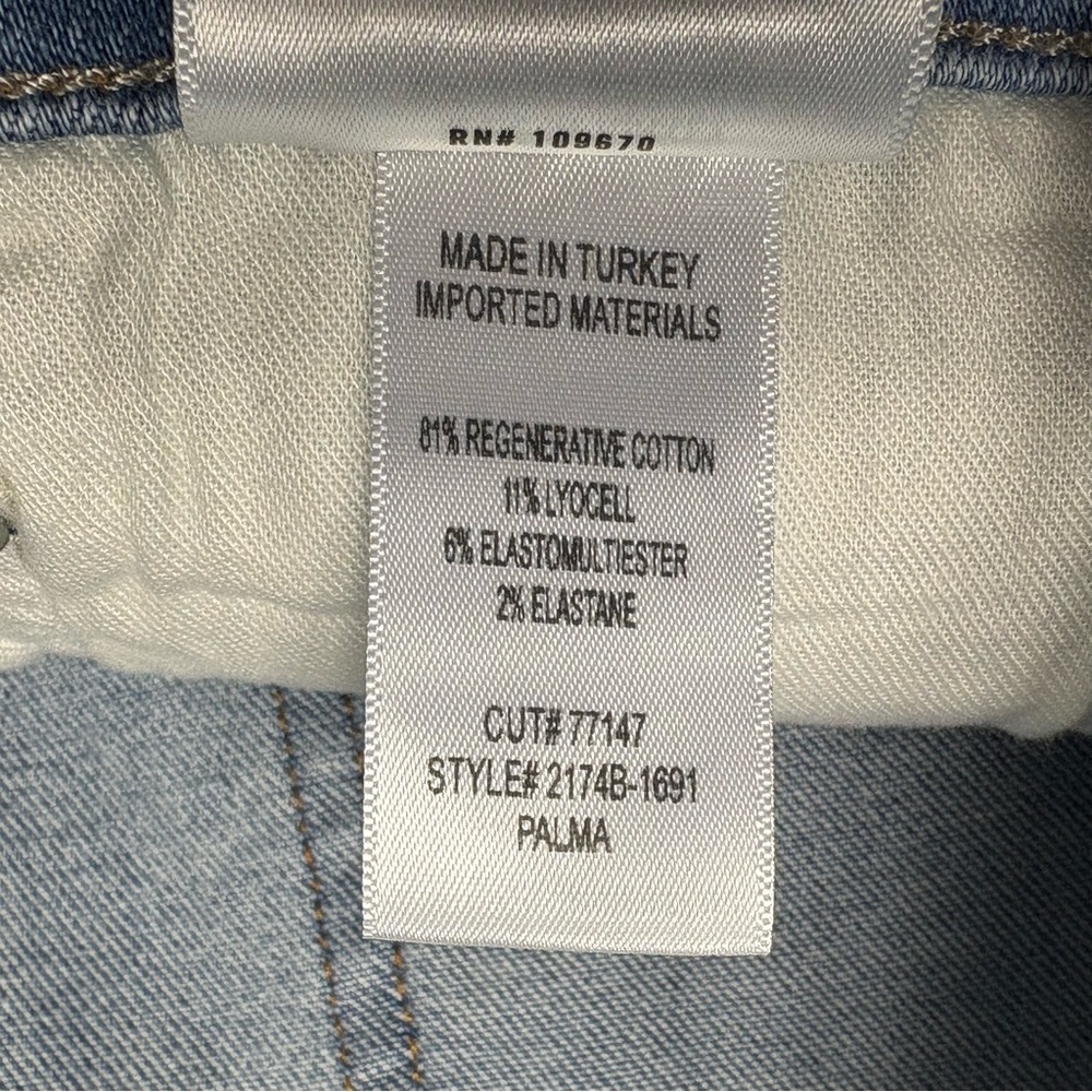 NWT Citizens of Humanity Palma High Rise Straight Leg Jeans Lisbon 34 Raw Hem - Picture 15 of 16